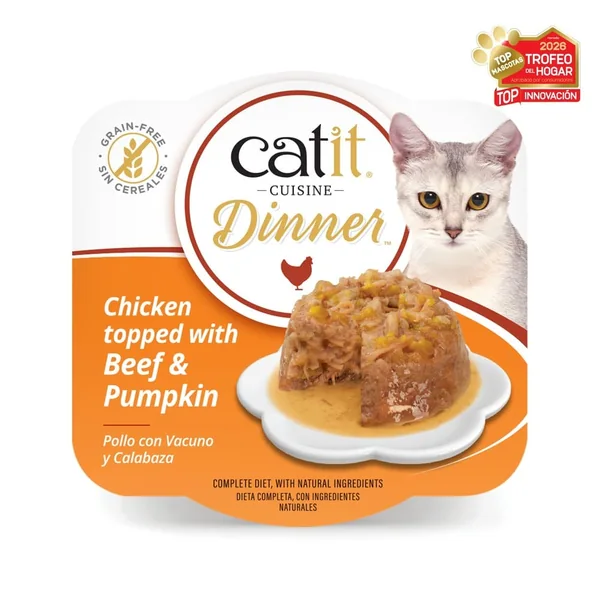 Catit Cuisine Dinner Pollo con Vacuno y Calabaza,