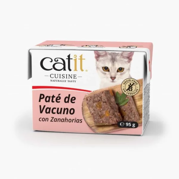Catit Cuisine PatÚ de Vacuno con Zanahoria, 95g