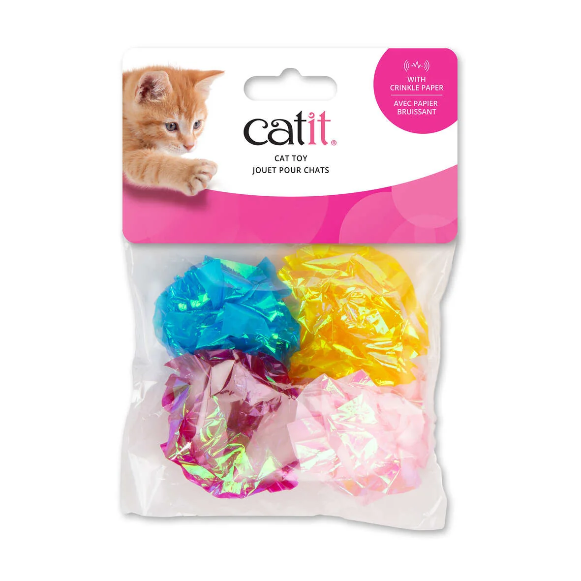 Catit Pelota de papel arrugado 4pc
