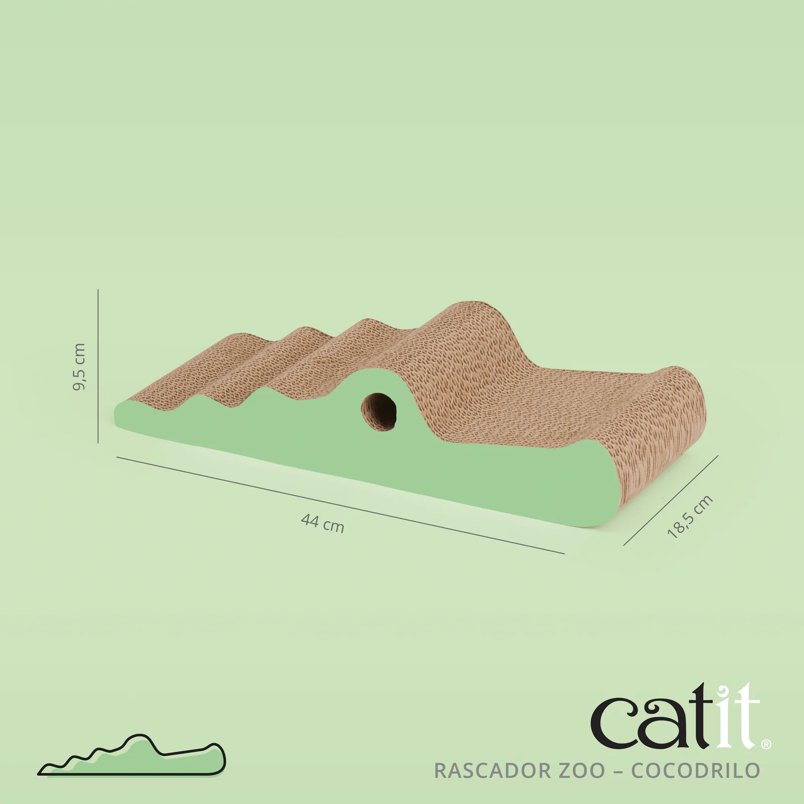 Catit Zoo Rascador Cocodrilo - Imagen 2