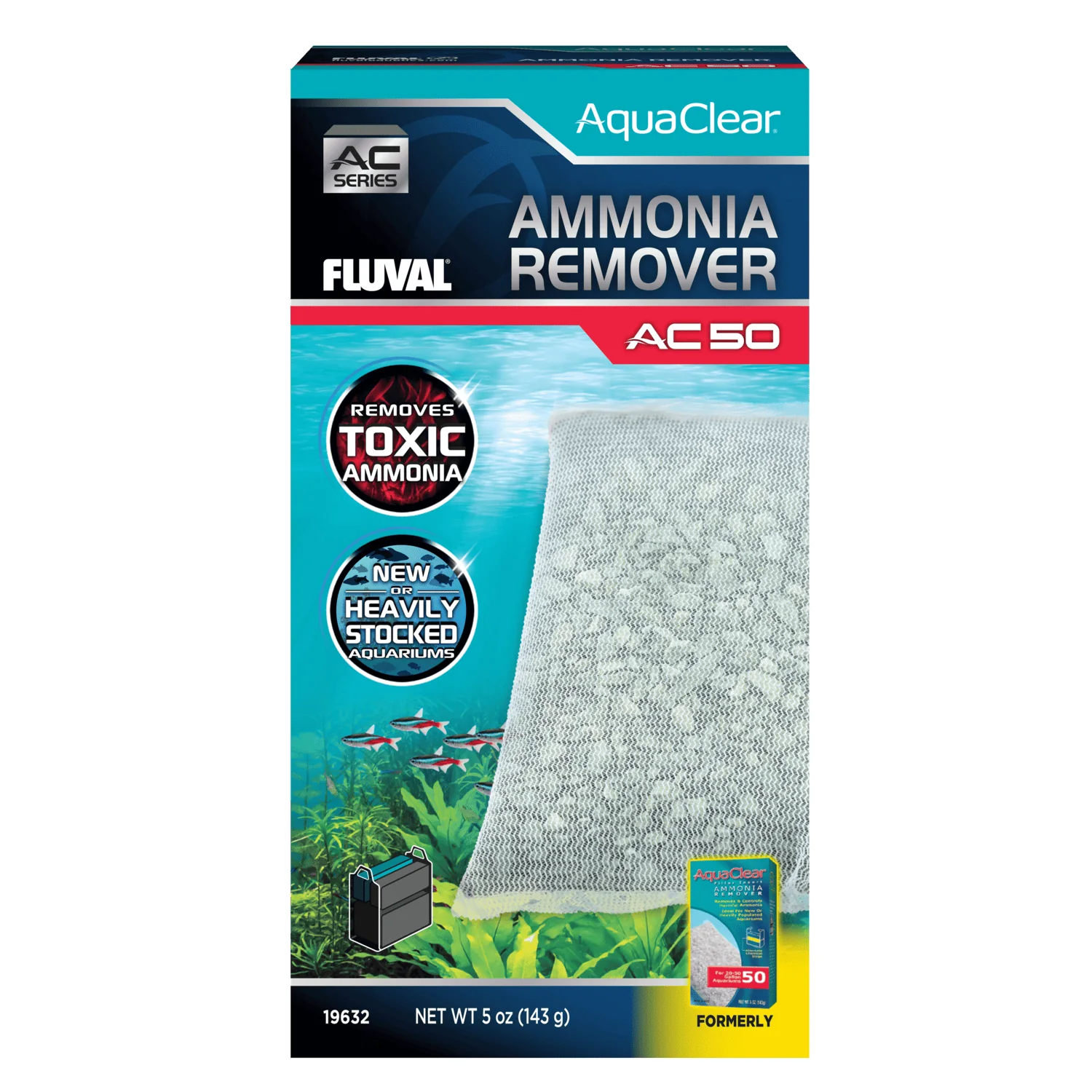 Eliminador de amoniaco para filtro AquaClear Fluval AC - Pack de 1 - Imagen 6