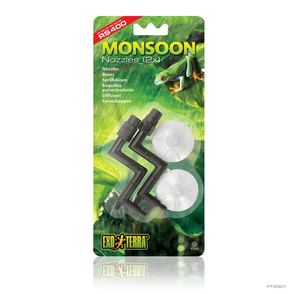 Exo Terra Monsoon Boquillas Salida/Ventosa, 2 uds