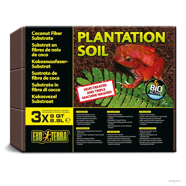 Exo Terra Plantation Soil Fibra Coco Comprimido, P
