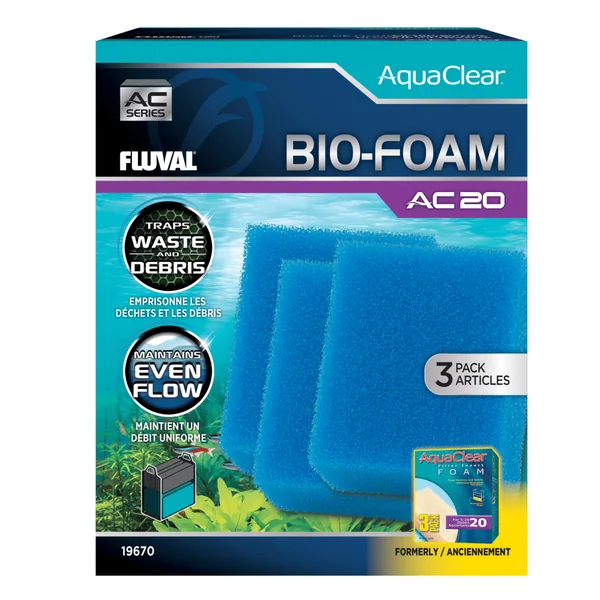 Fluval AC20 Pack Ahorro Bio-Esponja Azul 3pc