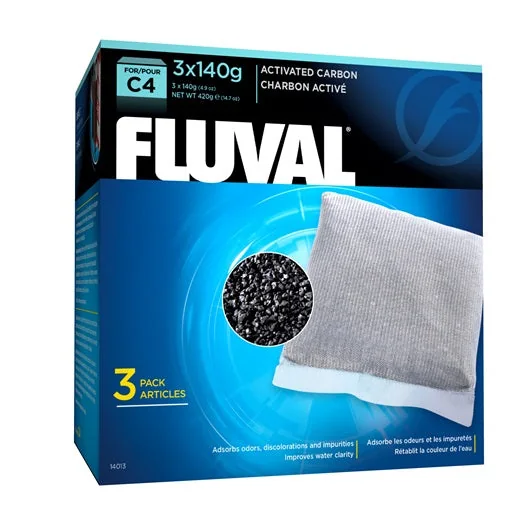Fluval Carb¾n Activado C4, 3uds