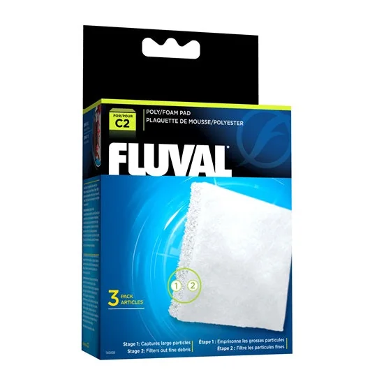 Fluval Foamex/PoliÚster C2, 3uds