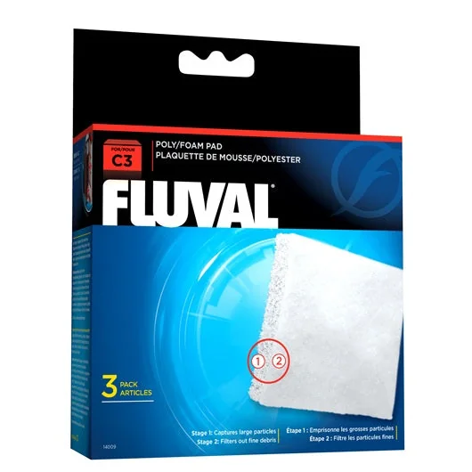 Fluval Foamex/PoliÚster C3, 3uds