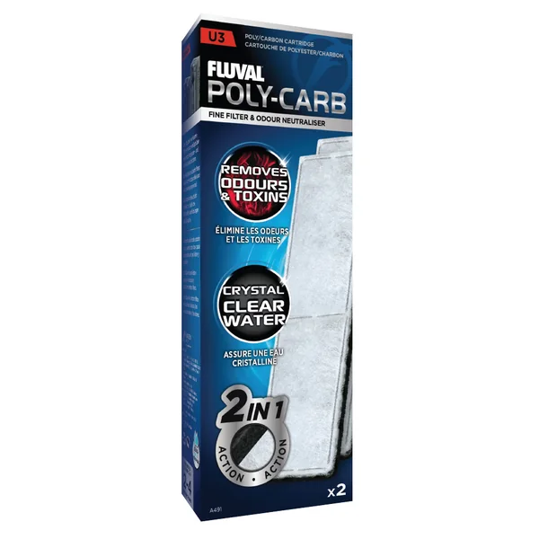 Fluval Poly-Carb U3, 2uds