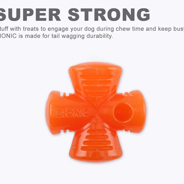 Juguete ultra resistente para perros BIONIC Stuffer