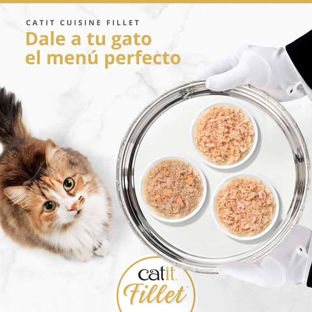 Pollo desmenuzado para gatos Catit Cuisine Fillet - Imagen 2