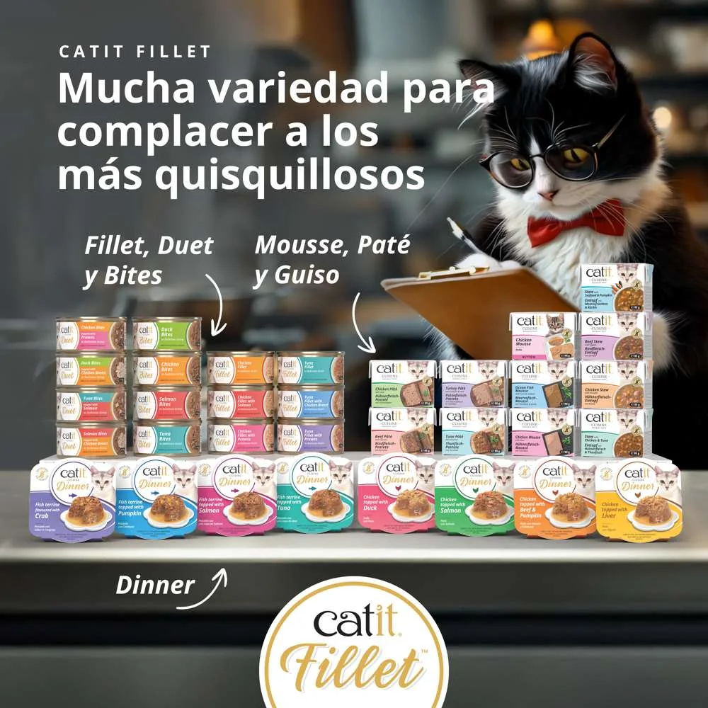 Pollo desmenuzado para gatos Catit Cuisine Fillet - Imagen 6