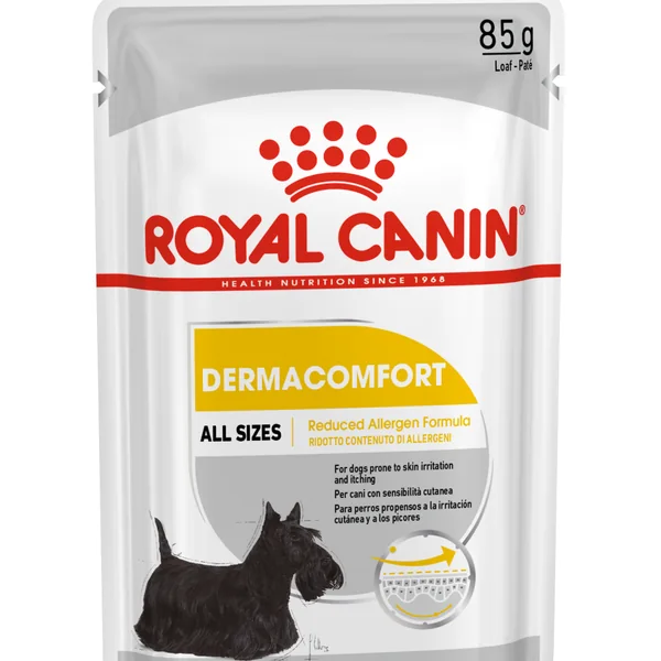 Royal Canin Dermacomfort comida húmeda para perro adulto con piel sensible 12 x 85 g