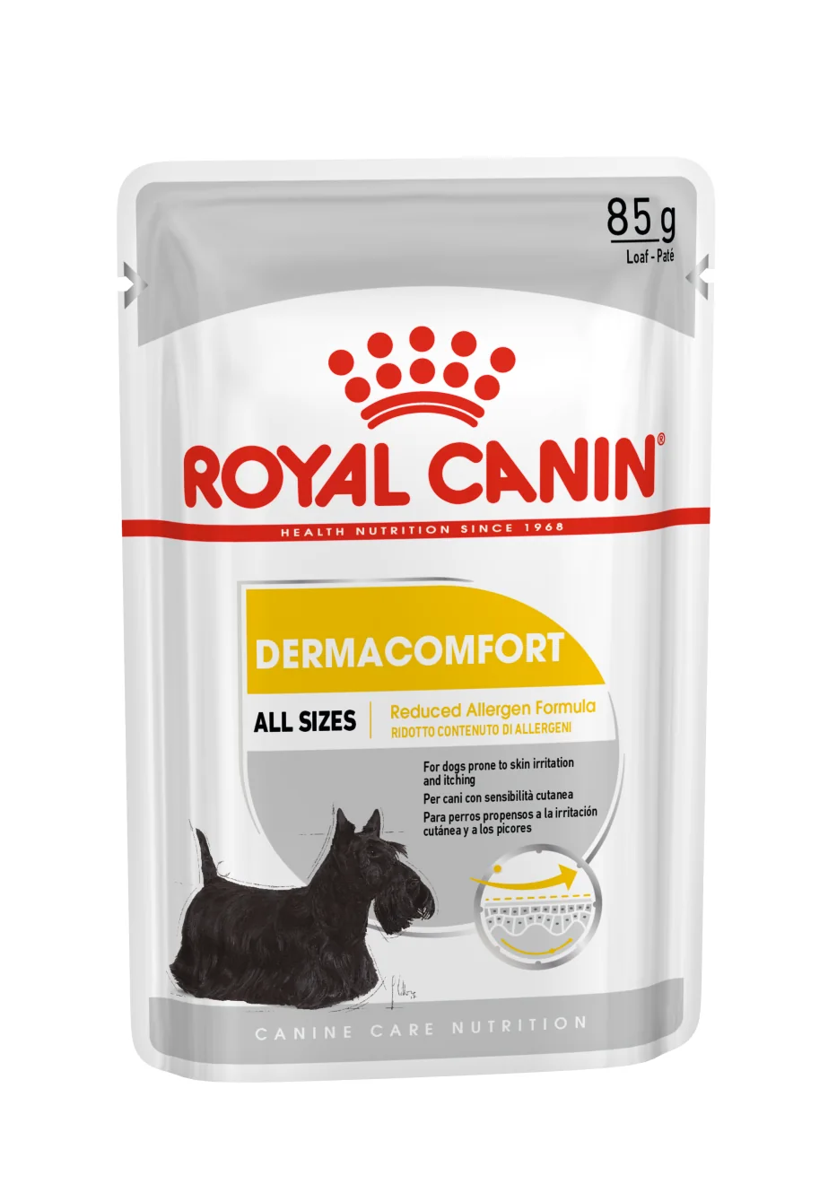 Royal Canin Dermacomfort comida húmeda para perro adulto con piel sensible 12 x 85 g