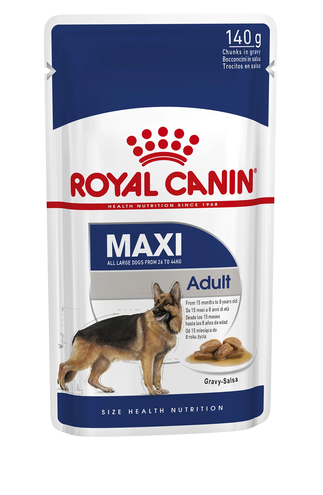 Royal Canin Maxi Adult comida húmeda para perro adulto de razas tamaño grande 10 x 140 g