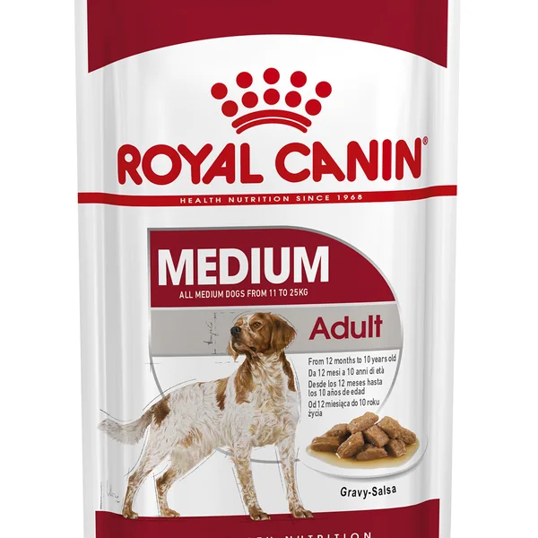 Royal Canin Medium Adult comida húmeda para perro adulto de razas tamaño mediano 10 x 140 g