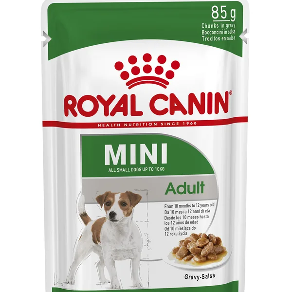 Royal Canin Mini Adult comida húmeda para perro adulto de razas tamaño pequeno 12 x 85 g