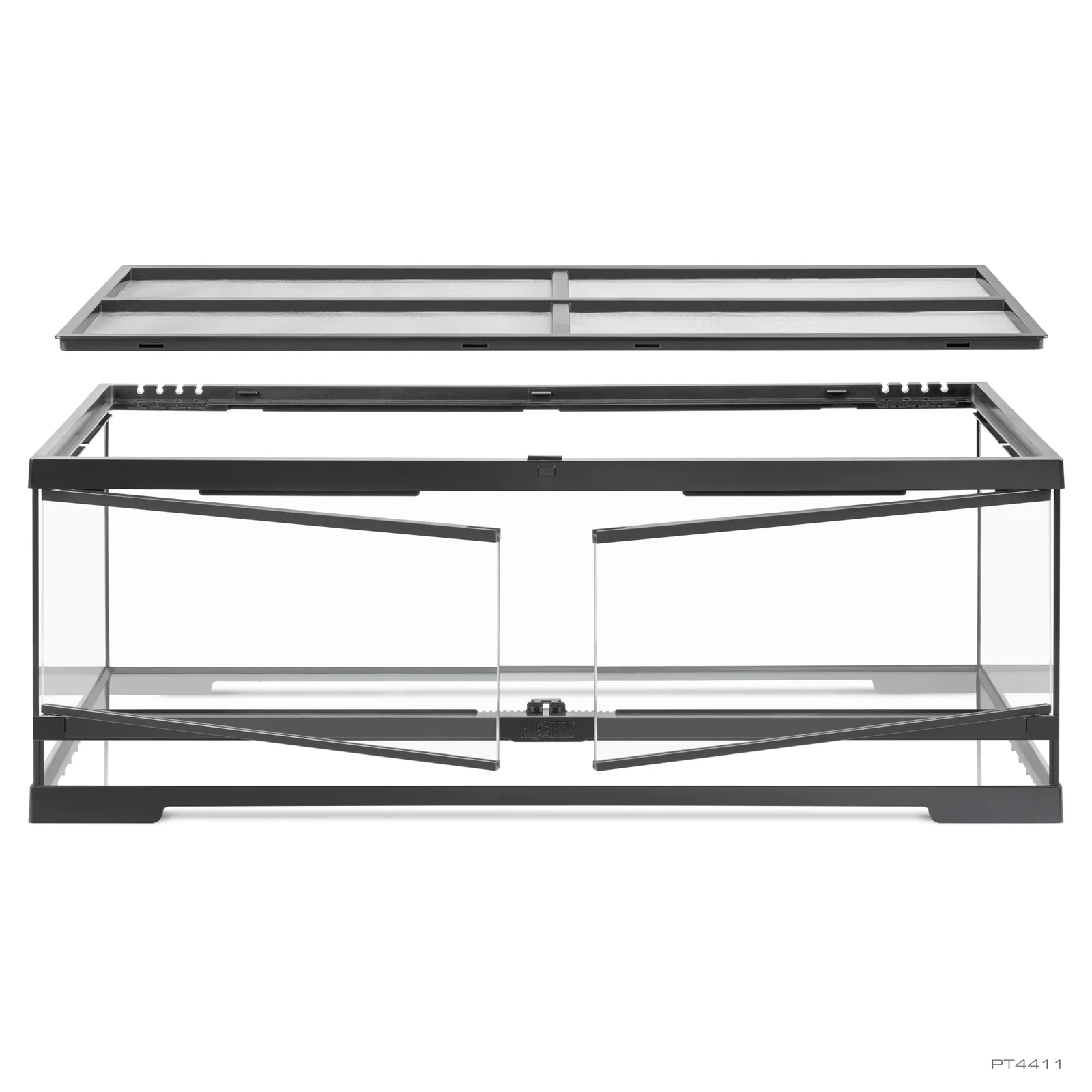 Terrario Exo Terra Pro Terrarium Large 90x45cm - Low/Tall/Wide - Cristal Profesional Reptiles - Imagen 2