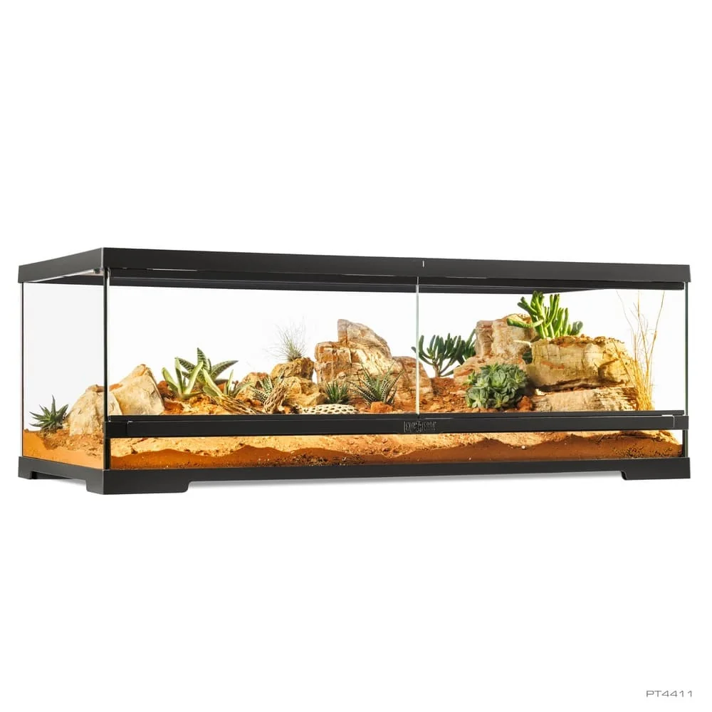 Terrario Exo Terra Pro Terrarium Large 90x45cm - Low/Tall/Wide - Cristal Profesional Reptiles - Imagen 4