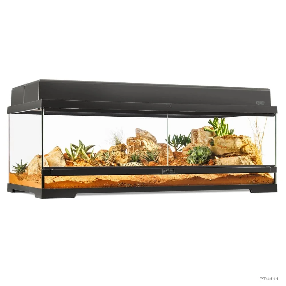 Terrario Exo Terra Pro Terrarium Large 90x45cm - Low/Tall/Wide - Cristal Profesional Reptiles - Imagen 5